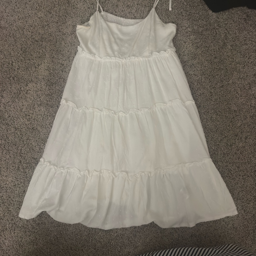 SHEIN White Layered Kids Dress